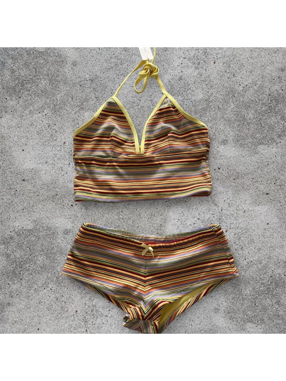 striped tankini set by sea molly